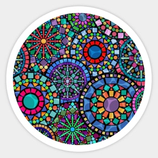 Colorful Geometric Pattern Sticker